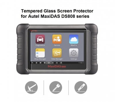 Tempered Glass Screen Protector for Autel MaxiDAS DS808 808TS BT